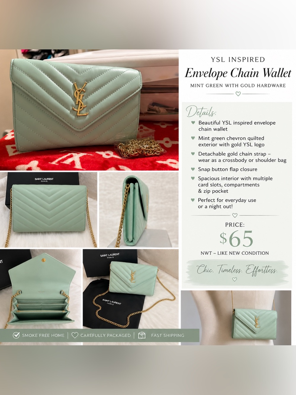 Envelope chain wallet/purse